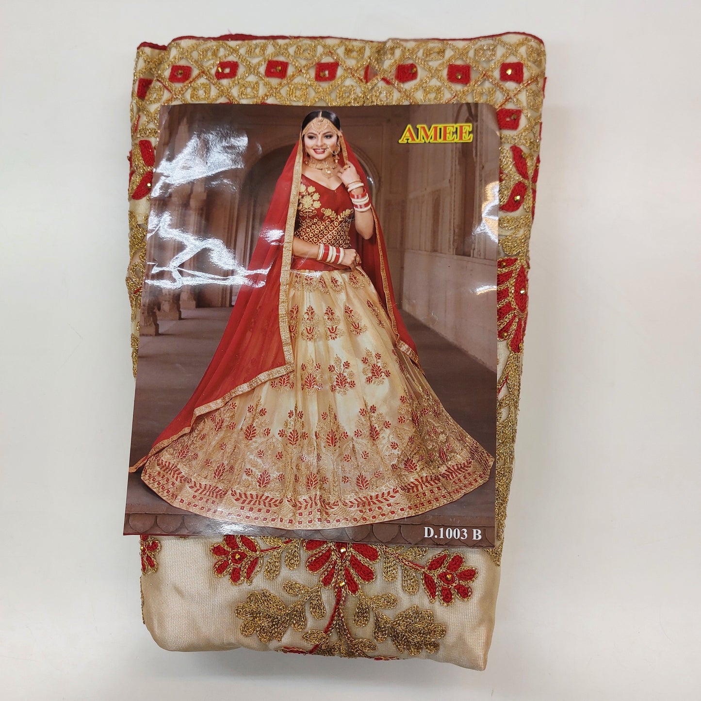 Semi Stitched Zari  and Thread Work Choli Lehenga (AMEE )