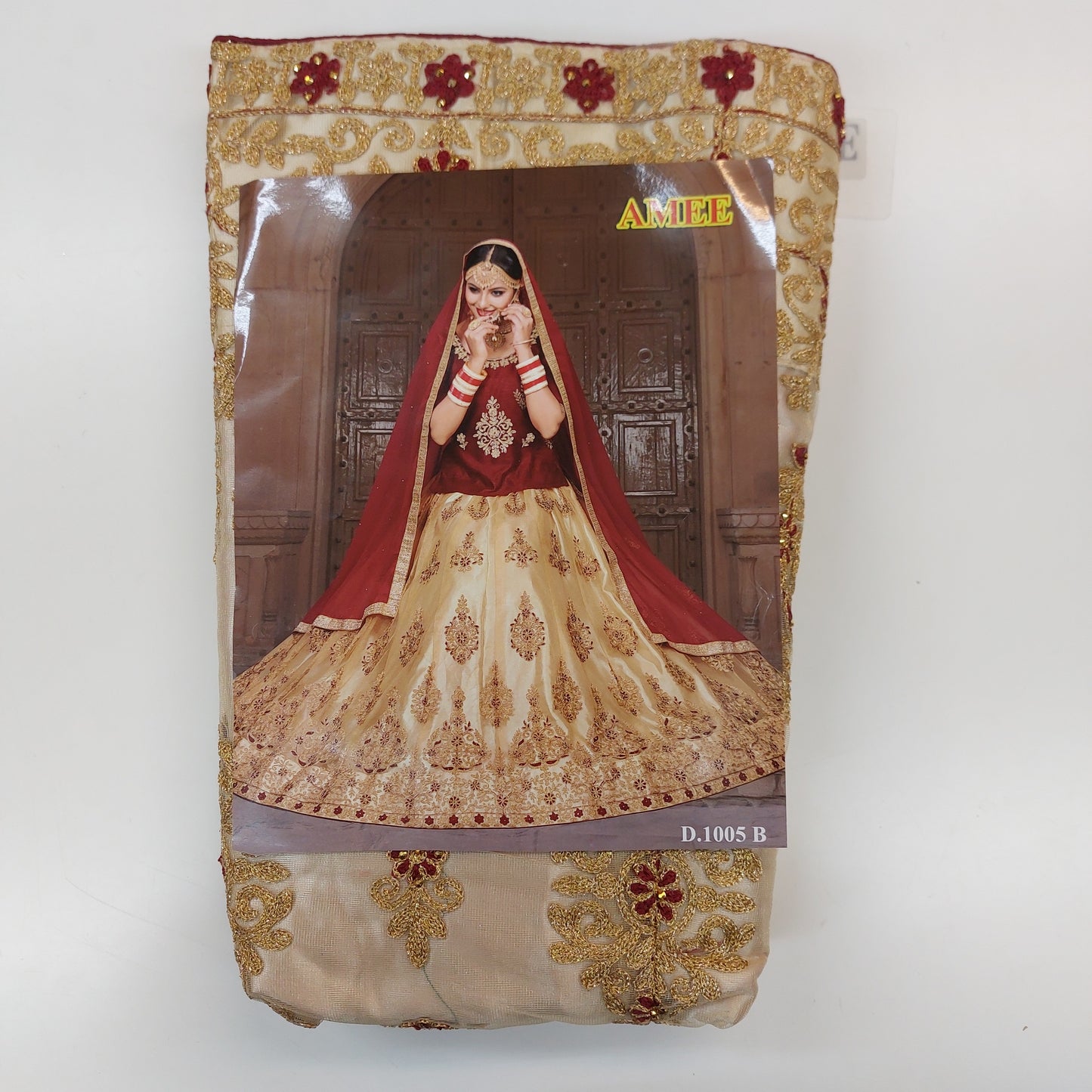 Semi Stitched Zari  and Thread Work Choli Lehenga (AMEE )