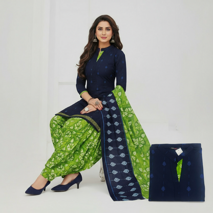 MCM Life Style  Colourful Pure Cotton Readymade Punjabi Suit / Salwar Suit.