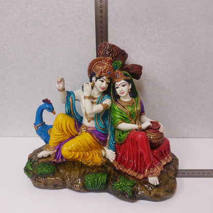Lord Vishnu with Lakshmi Statue / Lakshmi Narayan Decorative Statue / Lakshmi Ji and Vishnu Ji