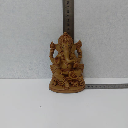 Handmade Poly resin Ganpati Statue For Gifting, Decorative Showpiece