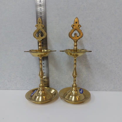 Brass Vel Kuthu Vilakku / Vengala Vel Kuthu Vilakku (Pair)