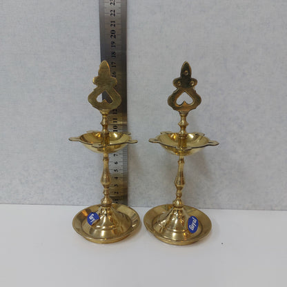 Brass Vel Kuthu Vilakku / Vengala Vel Kuthu Vilakku (Pair)