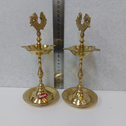 Brass Diya/Kuthu Vilakku/Annapatchi KuthuVilakku (Pair)