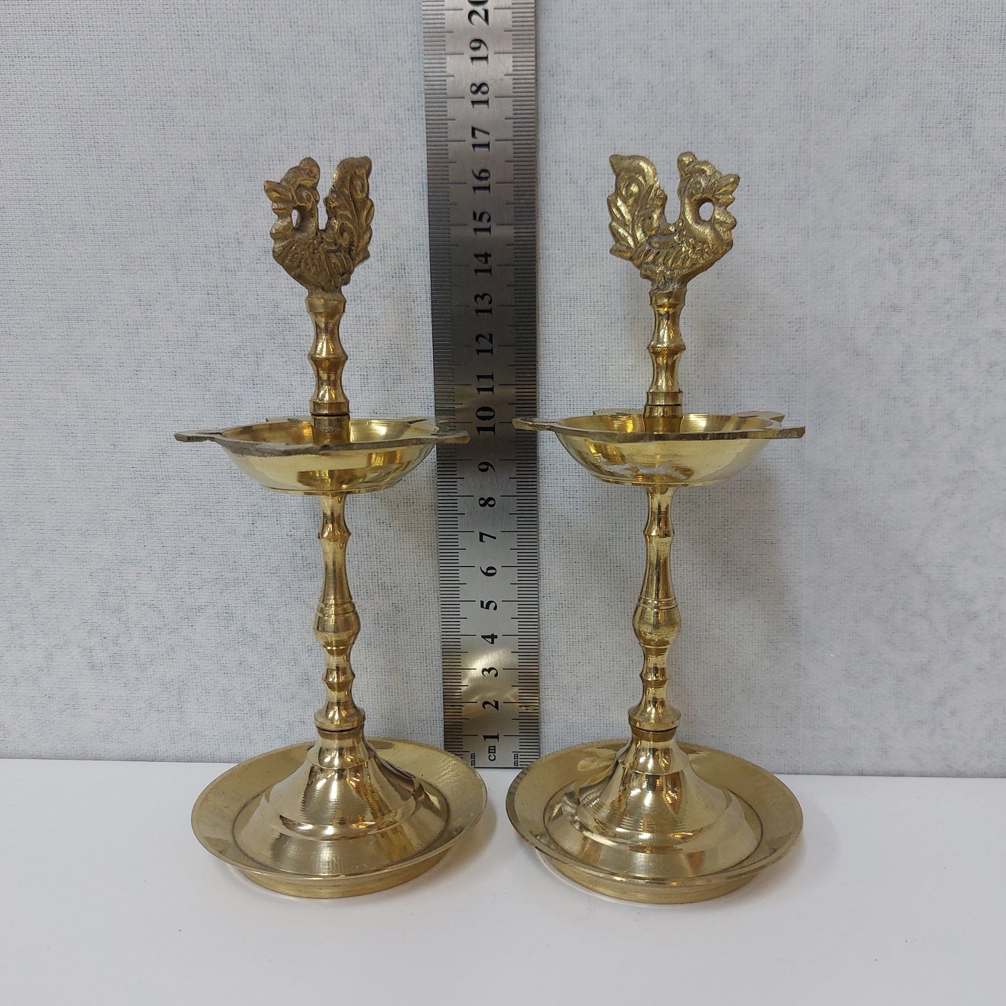 Brass Diya/Kuthu Vilakku/Annapatchi KuthuVilakku (Pair)
