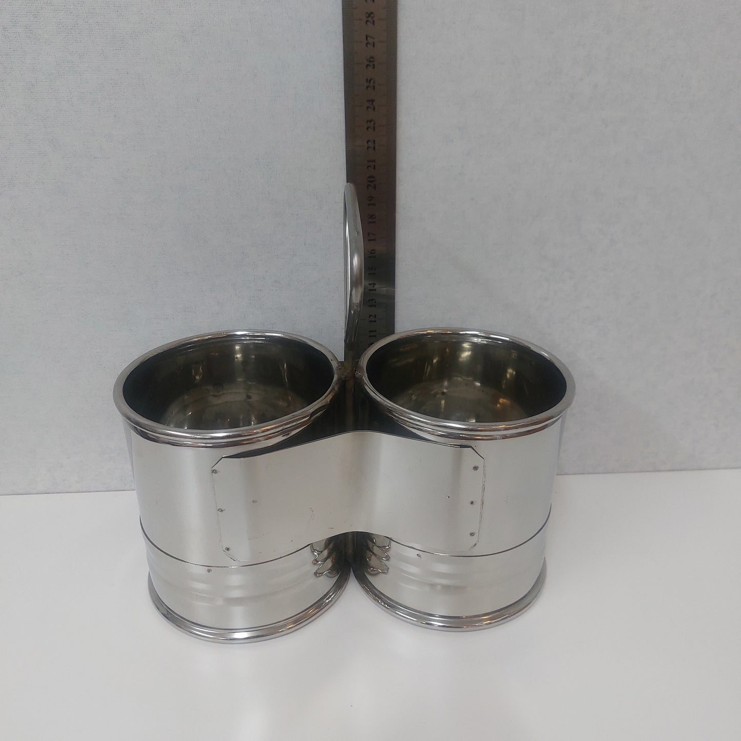 Stainless Steel Kothu Set / Kothu Catti Silver Plate