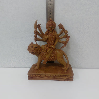 Handmade Polyresin Durga Amman/ Maa Durga Devi / Mata Rani Murti  Statue For Gifting, Decorative Showpiece