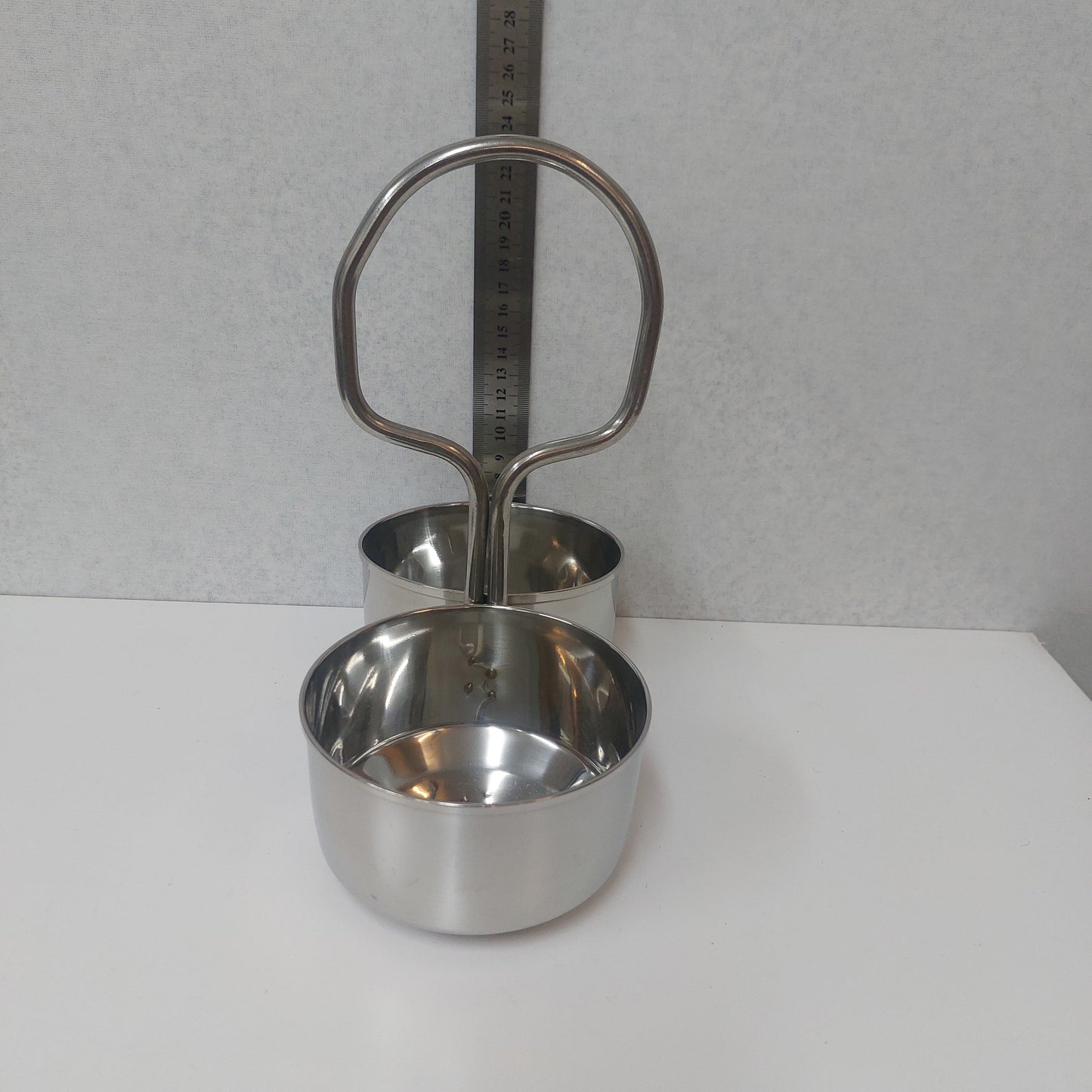Stainless Steel Kothu Set / Kothu Catti Silver Plate