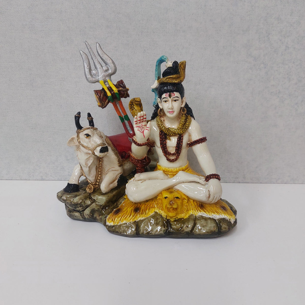 Handmade Polyresin Lord Siva Statue For Gifting, Decorative Showpiece ...