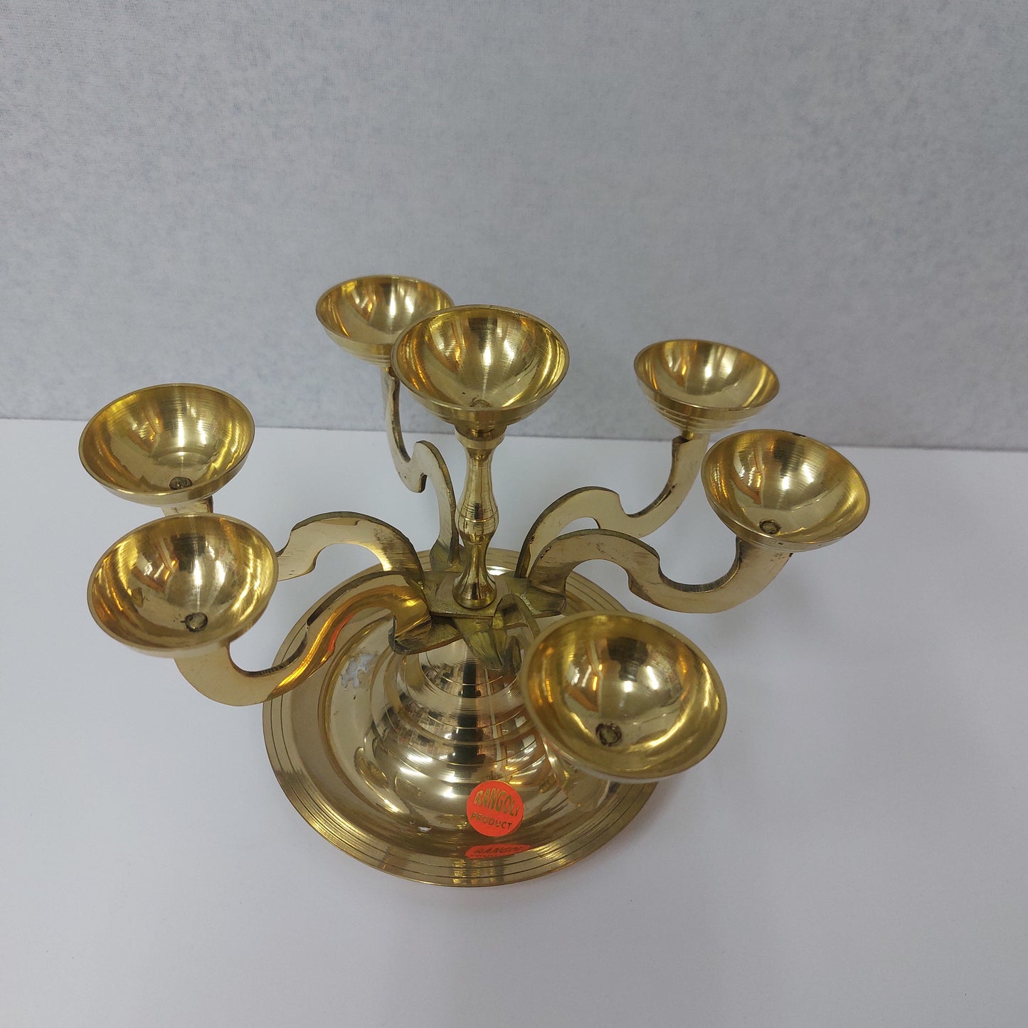 Brass 7 Kilai  Aarthi Deepam  /  7 Kilai Sudam Thattu (Medium)