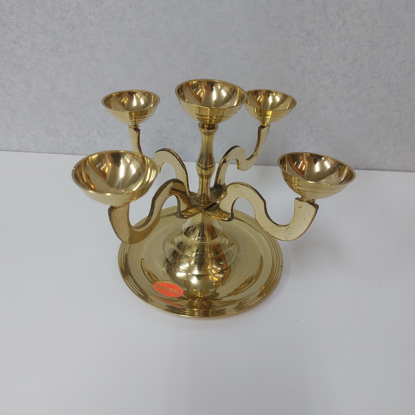 Brass 5 Kilai  Aarthi Deepam  /  5 Kilai Sudam Thattu (Medium)