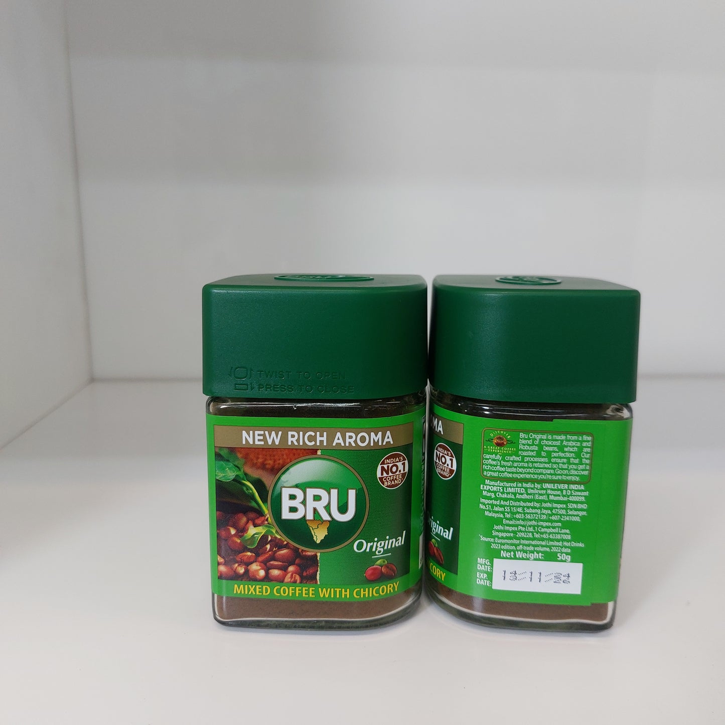 BRU Original Mixed Coffee with Chicory 50gm