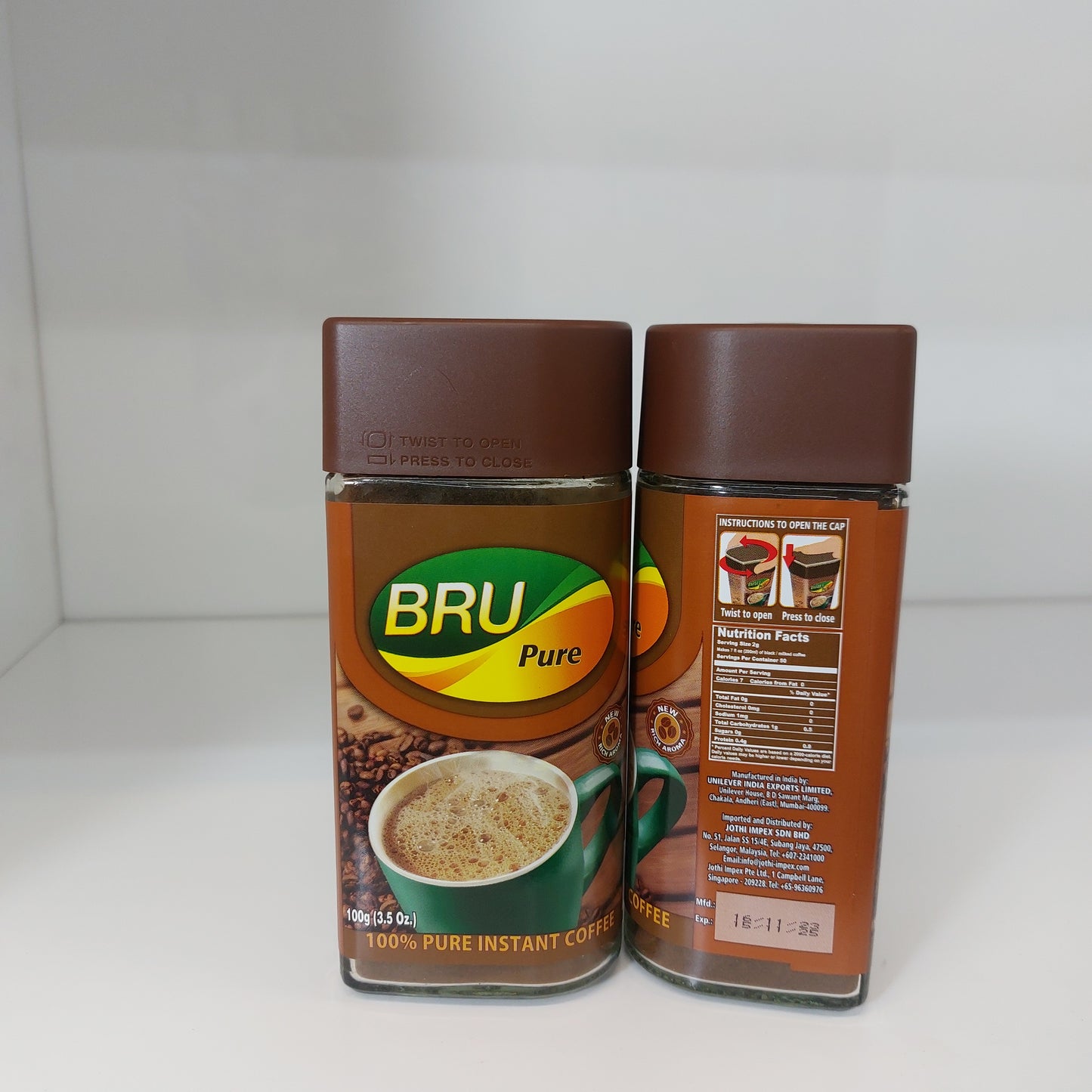 BRU Pure Instant Coffee 100gm