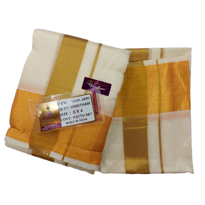 Vinotham Pattu Veshti Set (8 X 4)