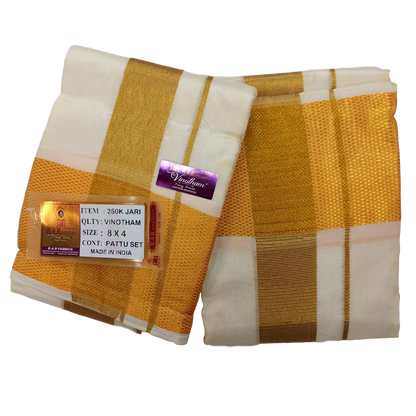 Vinotham Pattu Veshti Set (8 X 4)