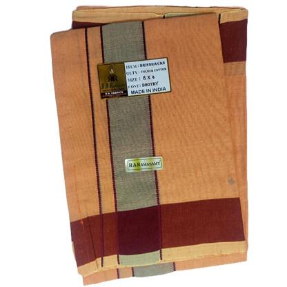 Brindhavan Colour Cotton Dhoty Set (8 X 4)