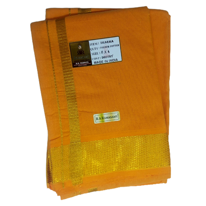 Dharma Cotton Colour Dhoty Set (8 X 4)