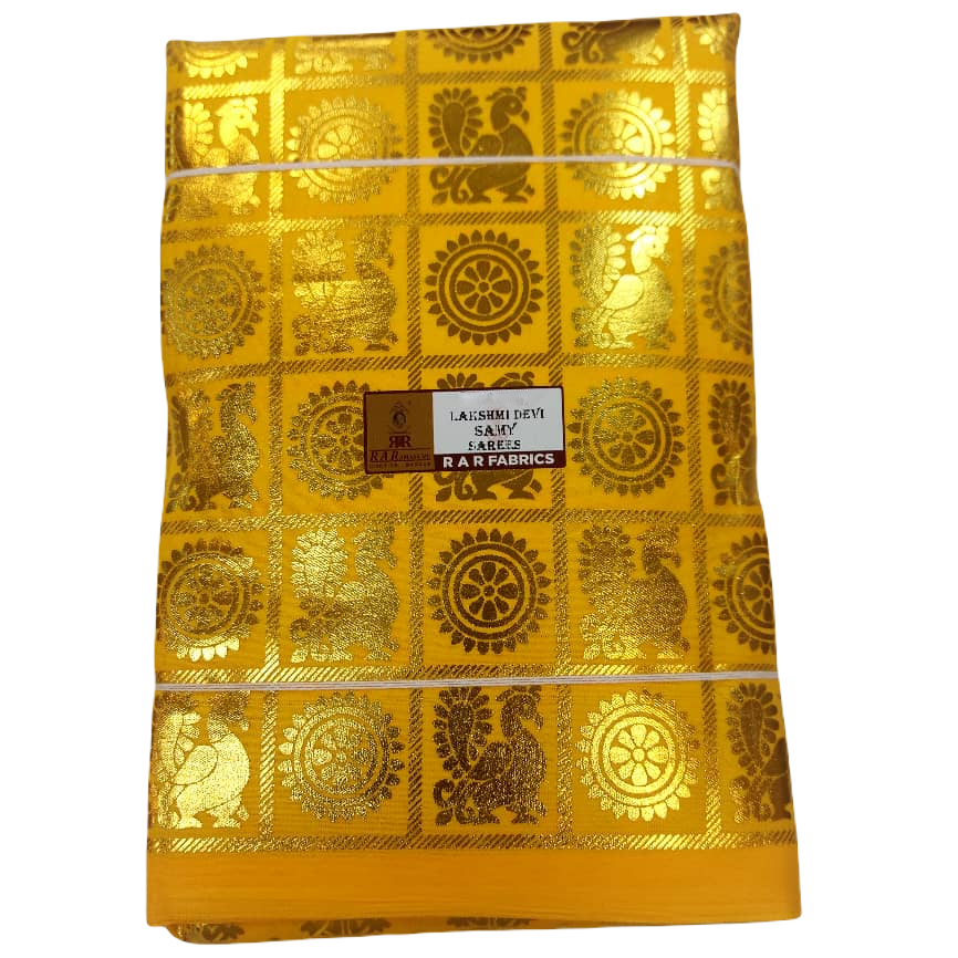 Lakshmi Devi Polyester Printed Samy Sarees (2,3,4,5 MTR)