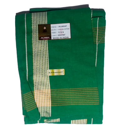 Saamrat Cotton Colour Dhoty Set (8 X 4)