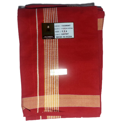 Saamrat Cotton Colour Dhoty Set (8 X 4)