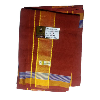 Vaikundam Cotton Colour Dhoty Set (8 X 4)